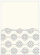 Rococo Grey Pocket Card 5 1/4 x 7 1/4 - 10/Pk
