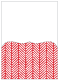Oblique Red Pocket Card 5 1/4 x 7 1/4 - 10/Pk