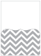 Chevron Pewter Pocket Card 5 1/4 x 7 1/4 - 10/Pk