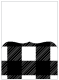 Gingham Black Pocket Card 5 1/4 x 7 1/4 - 10/Pk