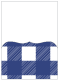 Gingham Sapphire Pocket Card 5 1/4 x 7 1/4 - 10/Pk