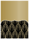 Glamour Black Pocket Card 5 1/4 x 7 1/4 - 10/Pk
