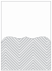 Zig Zag Grey Pocket Card 5 1/4 x 7 1/4 - 10/Pk