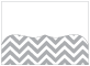 Chevron Pewter Pocket Card 7 1/4 x 5 1/4 - 10/Pk