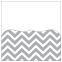 Chevron Pewter Pocket Card 5 3/4 x 5 3/4 - 10/Pk