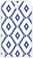 Rhombus Sapphire Style A Tag (2 1/4 x 4) 10/Pk