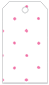 Polkadot Pink Style A Tag (2 1/4 x 4) 10/Pk