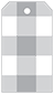 Gingham Grey Style A Tag (2 1/4 x 4) 10/Pk