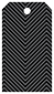 Zig Zag Noir Style A Tag (2 1/4 x 4) 10/Pk