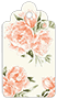 Peony Peach Style B Tag (2 1/2 x 4 1/2) 10/Pk