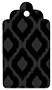 Indonesia Black Style B Tag (2 1/2 x 4 1/2) 10/Pk