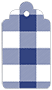 Gingham Sapphire Style B Tag (2 1/2 x 4 1/2) 10/Pk