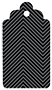 Zig Zag Noir Style B Tag (2 1/2 x 4 1/2) 10/Pk