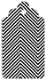 Zig Zag Black & White Style B Tag (2 1/2 x 4 1/2) 10/Pk