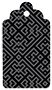 Maze Noir Style B Tag (2 1/2 x 4 1/2) 10/Pk