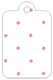 Polkadot Pink Style C Tag (2 1/4 x 3 1/2) 10/Pk
