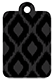 Indonesia Black Style C Tag (2 1/4 x 3 1/2) 10/Pk