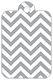 Chevron Pewter Style C Tag (2 1/4 x 3 1/2) 10/Pk