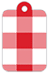 Gingham Red Style C Tag (2 1/4 x 3 1/2) 10/Pk