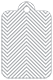 Zig Zag Grey Style C Tag (2 1/4 x 3 1/2) 10/Pk