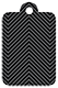 Zig Zag Noir Style C Tag (2 1/4 x 3 1/2) 10/Pk