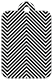 Zig Zag Black & White Style C Tag (2 1/4 x 3 1/2) 10/Pk