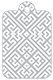 Maze Grey Style C Tag (2 1/4 x 3 1/2) 10/Pk