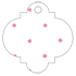 Polkadot Pink Style D Tag (2 1/2 x 2 1/2) - 10/Pk