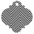 Zig Zag Black & White Style D Tag (2 1/2 x 2 1/2) - 10/Pk