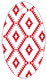 Rhombus Red Style E Tag (2 x 3 1/2) 10/Pk