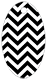 Chevron B&W Style E Tag (2 x 3 1/2) 10/Pk