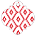 Rhombus Red Style F Tag (3 x 3) 10/Pk