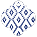 Rhombus Sapphire Style F Tag (3 x 3) 10/Pk