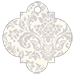 Floral Grey Style F Tag (3 x 3) 10/Pk
