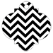 Chevron B&W Style F Tag (3 x 3) 10/Pk