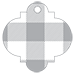 Gingham Grey Style F Tag (3 x 3) 10/Pk