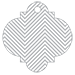 Zig Zag Grey Style F Tag (3 x 3) 10/Pk