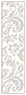 Floral Grey Style G Tag (1 1/4 x 5) 10/Pk