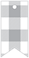 Gingham Grey Style K Tag (2 x 4) 10/Pk