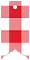 Gingham Red Style K Tag (2 x 4) 10/Pk