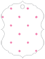 Polkadot Pink Style M Tag (3 x 4) 10/Pk