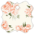 Peony Peach Style N Tag (2 1/2 x 2 1/2) 10/Pk