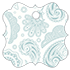 Paisley Blue Style N Tag (2 1/2 x 2 1/2) 10/Pk