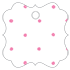 Polkadot Pink Style N Tag (2 1/2 x 2 1/2) 10/Pk