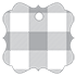 Gingham Grey Style N Tag (2 1/2 x 2 1/2) 10/Pk