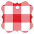 Gingham Red Style N Tag (2 1/2 x 2 1/2) 10/Pk