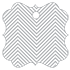 Zig Zag Grey Style N Tag (2 1/2 x 2 1/2) 10/Pk