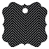 Zig Zag Noir Style N Tag (2 1/2 x 2 1/2) 10/Pk