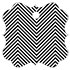 Zig Zag Black & White Style N Tag (2 1/2 x 2 1/2) 10/Pk