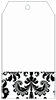 Victoria Black & White Pocket Tag (3 x 5 1/2) 10/Pk